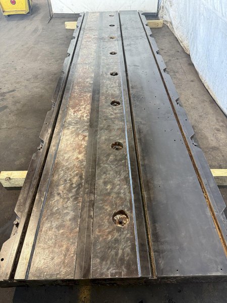 63" X 240" X 6" T-SLOTTED FLOOR PLATE. STOCK # 1002825