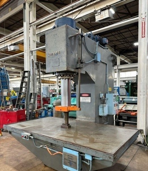 150 TON WILLIAMS &amp; WHITE HYDRAULIC C-FRAME STRAIGHTENING PRESS 24&quot; STROKE: YOBRO #24086