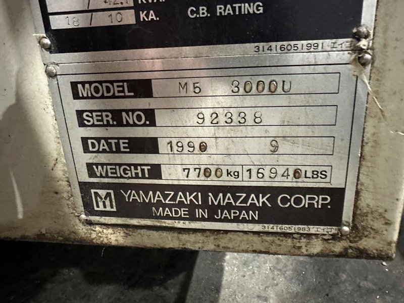 Mazak M5 x 3000U CNC Lathe