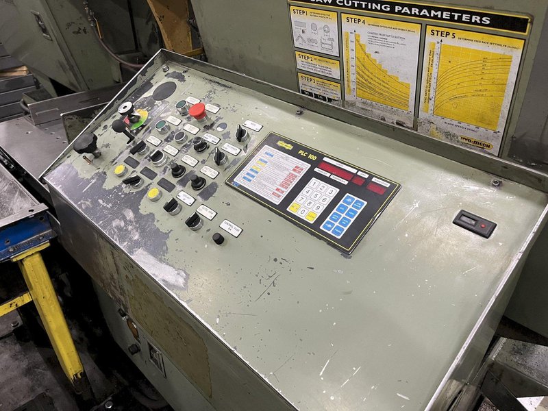 20" X 20" HYD-MECH MODEL #H-20A AUTOMATIC FEED HORIZONTAL H20A BAND SAW, WITH NESTING STOCK #2925