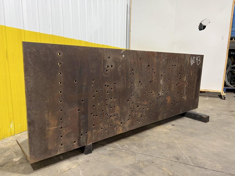 36" x 108" x 18" STEEL ANGLE PLATE: STOCK 16043