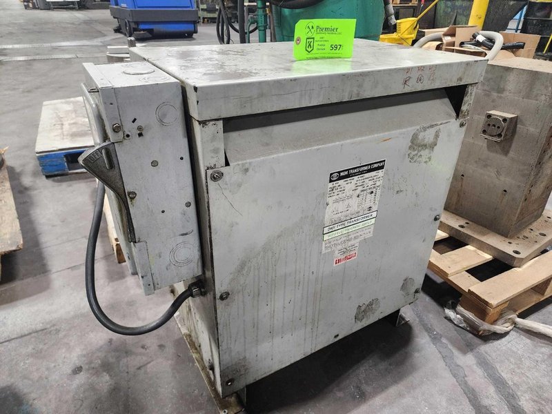 30 KVA 3 PHASE MGM TRANSFORMER CO TRANSFORMER: STOCK #20516