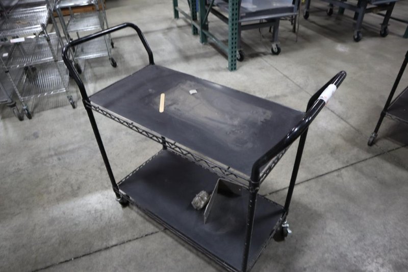 Wire Shop Cart - 2 Shelves- Auction Item