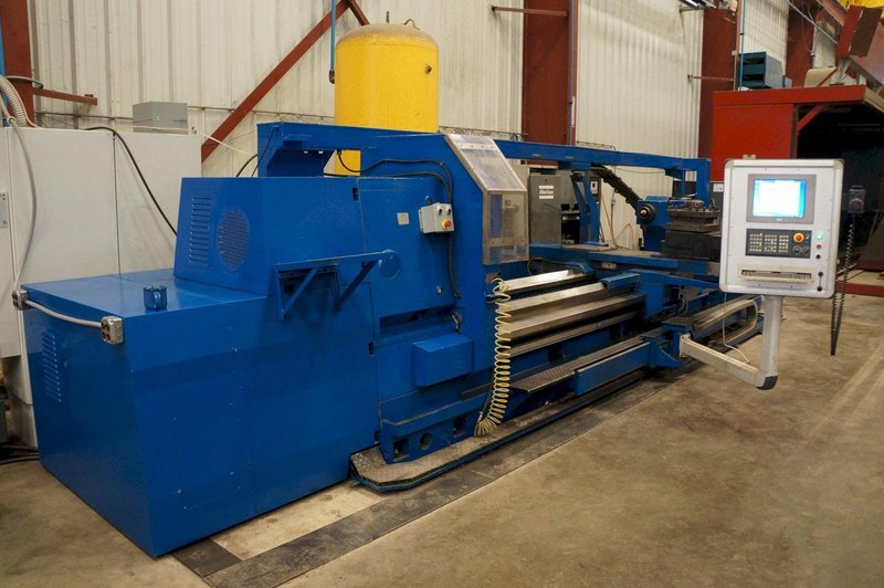 43&quot; x 157&quot;  OKUMA MODEL #LH55-N CNC LATHE WITH UPDATED (2018) FANUC CONTROLS: STOCK 21635