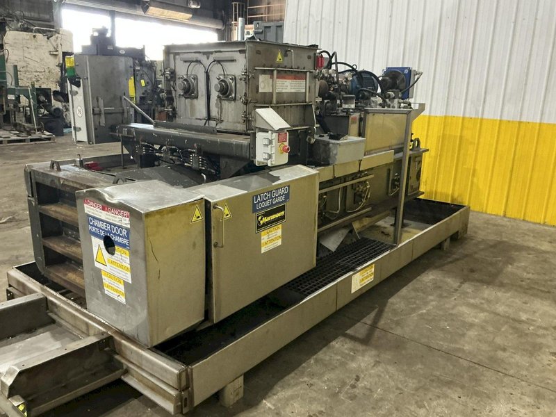 30" X 30" HARMONY ENTERPRISES MODEL #PERFSSHB24 STAINLESS STEEL EXTRACT PLUS HORIZONTAL BALER &amp; PERFERATOR, FOR ALUMINUM CAN &amp; BOTTLES LIQUID EXTRACTION: YOBRO #25023