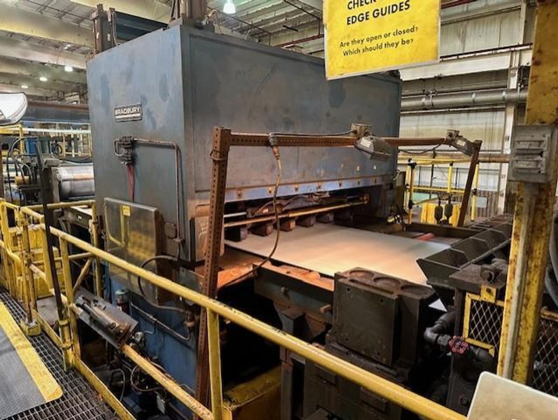 72" x 5/8" PRO-ECO / NELSON STEEL HEAVY GAUGE PICKLING LINE W/ TURRET RECOILER