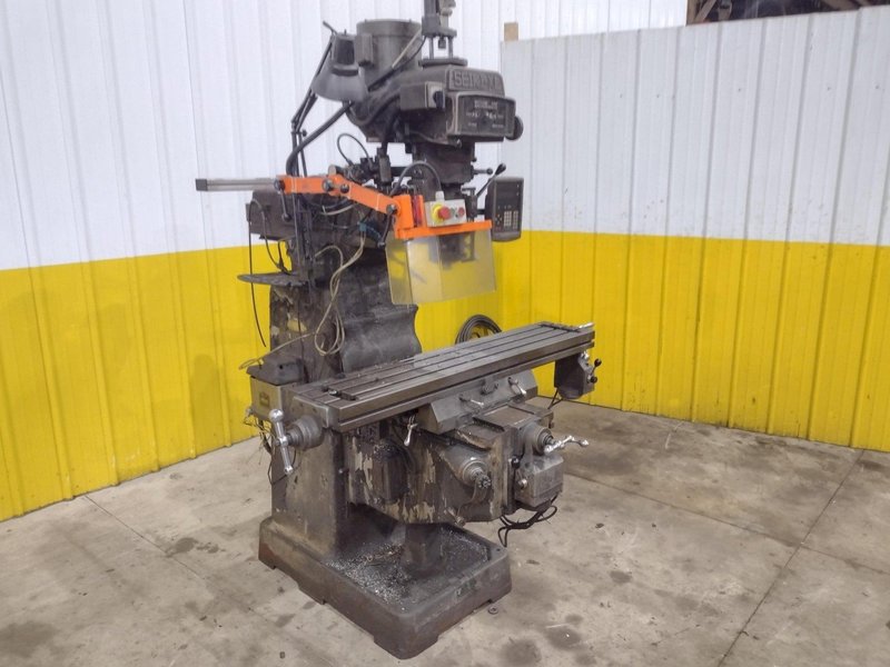 SEIKI XL VARIABLE SPEED VERTICAL KNEE MILL: YOBRO #23840