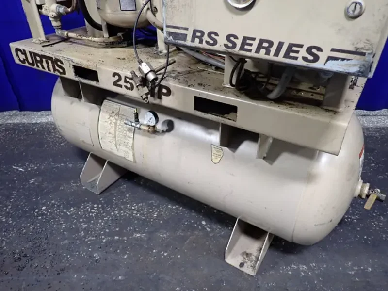 CURTIS 77" X 23" AIR COMPRESSOR  -  RS25A A-E B101