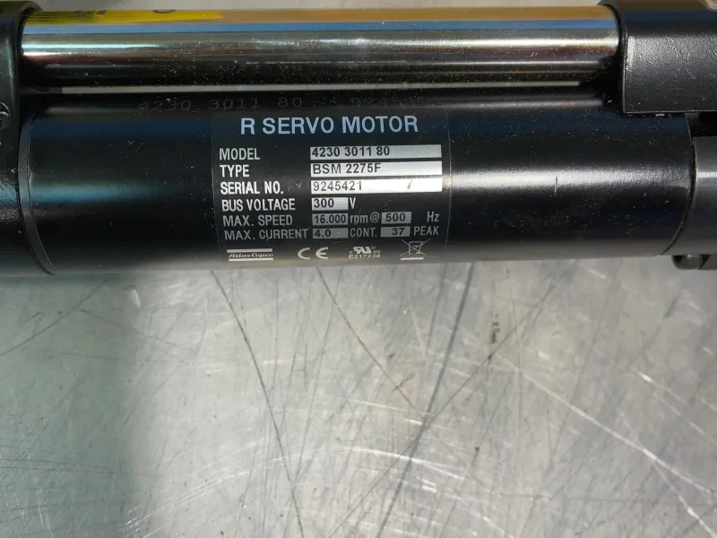 ATLAS COPCO 15000 RPM INLINE FIXTURED NUTRUNNER  -  QST42-70CTV-T25-H13
