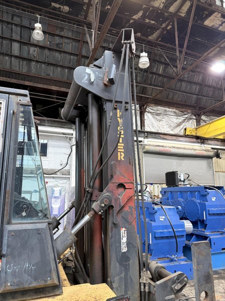 36,000 LB HYSTER 360 PNEUMATIC DUAL-TIRE FORKLIFT. STOCK # 0982926
