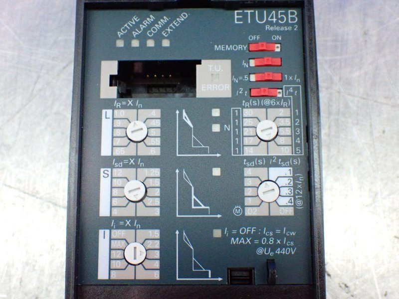SIEMENS ETU45B CIRCUIT BREAKER TRIP UNIT  -  3WL9314-5AA00-0AA2