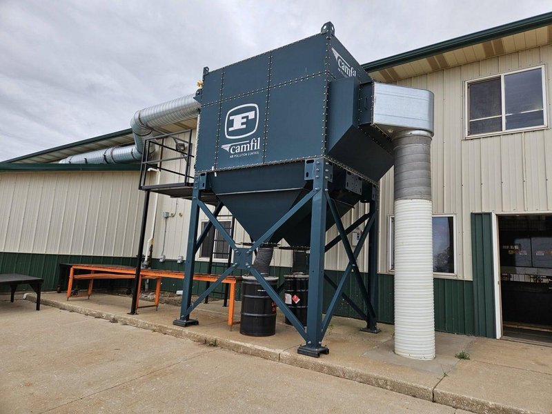 13.5′ x 16.5′ Alltra DDT HPR130 Plasma Table, 2006 – Updated Burny 10 LCD Control W/Camfil Dust Collector System