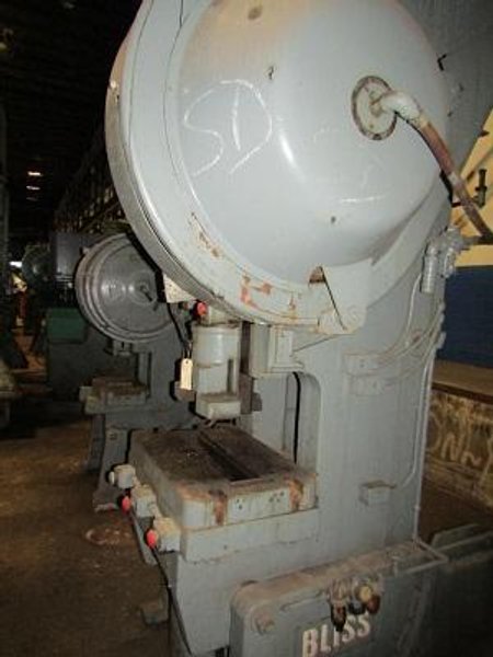 60 TON BLISS MODEL #C-60 OPEN BACK INCLINABLE SINGLE CRANK PRESS
