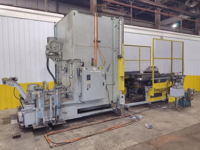 74" X 74" STOELTING MODEL #CSW8121 AUTOMATIC WASHER, WITH FLIP-UP DIE STATION POWERED INFEED, NEW 2012: YOBRO #25172