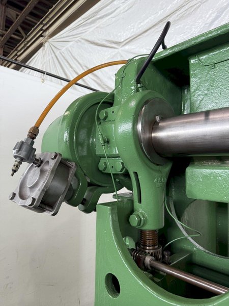 60 TON ROUSSELLE MODEL 6B DOUBLE-CRANK GAP FRAME PRESS. STOCK # 0235625.