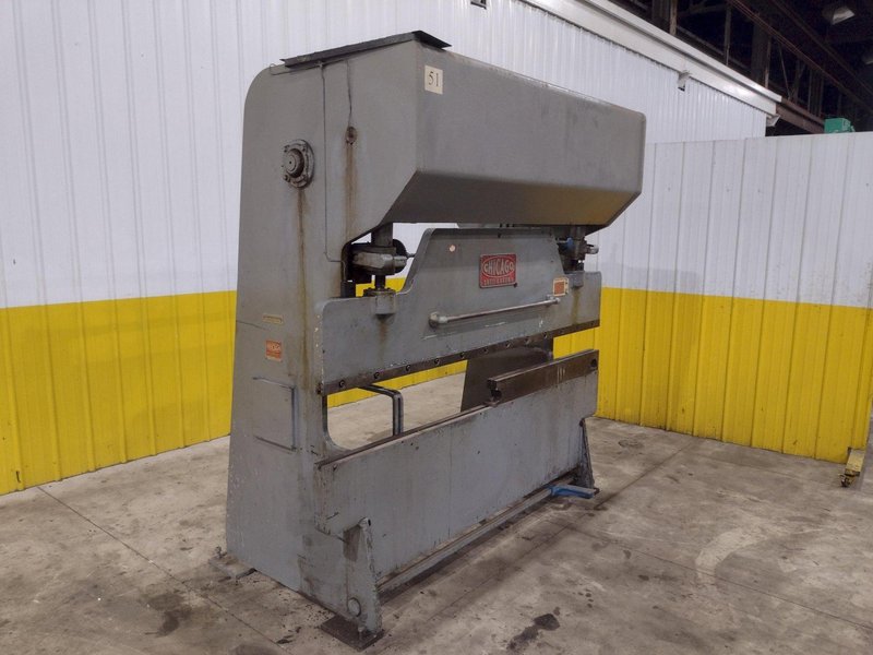 55 TON X 8' CHICAGO D&amp;K MODEL #68-B MECHANICAL PRESS BRAKE: STOCK #23632