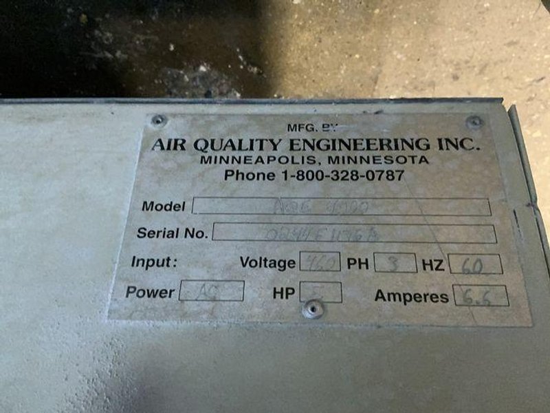 AIR QUALITY ENGINEERING INC. 5 HP FUME COLLECTOR  -  AQE 4000