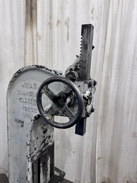 12-TON ATLAS MODEL 4 COMPOUND ARBOR PRESS: STOCK #80934