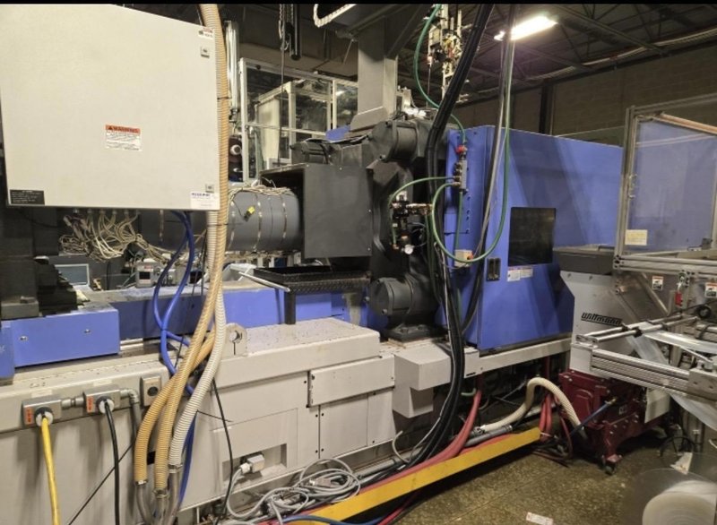 JSW Used J450AD-1400H Electric Injection Molding Machine, 496 Ton, 43.6 oz., yr. 2008