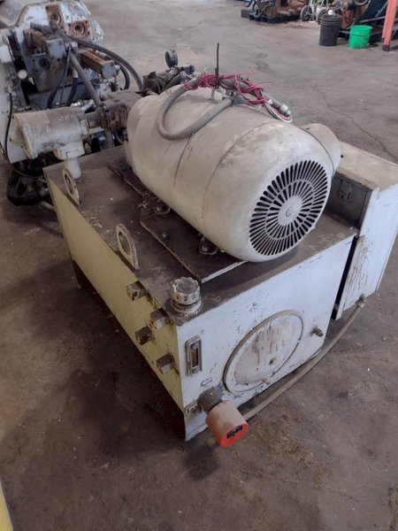25,000 LB. MITCHELL MODEL #PP550 (4) DIE IN LINE TUBULAR CONVEYOR ROLL SHAFT END FORMING MACHINE: STOCK #15297