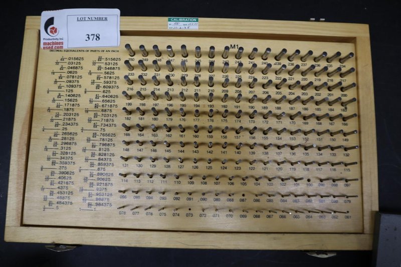 Pin Plug Guage Sets, M1 .061-250", M0 .011-.061" and Others- Auction Item
