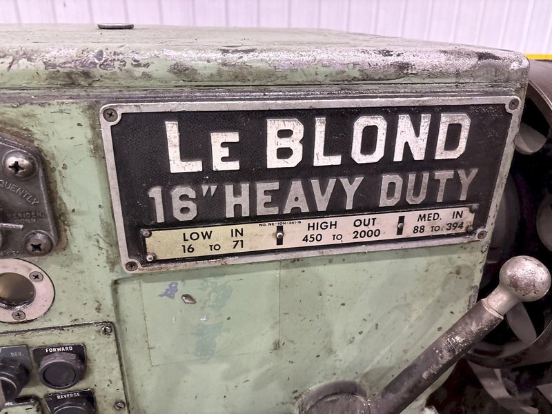 26&quot;/56&quot; X 72&quot;/120&quot; LEBLOND HEAVY DUTY SLIDING BED GAP BED ENGINE LATHE 1.75&quot; HOLE : STOCK 22337