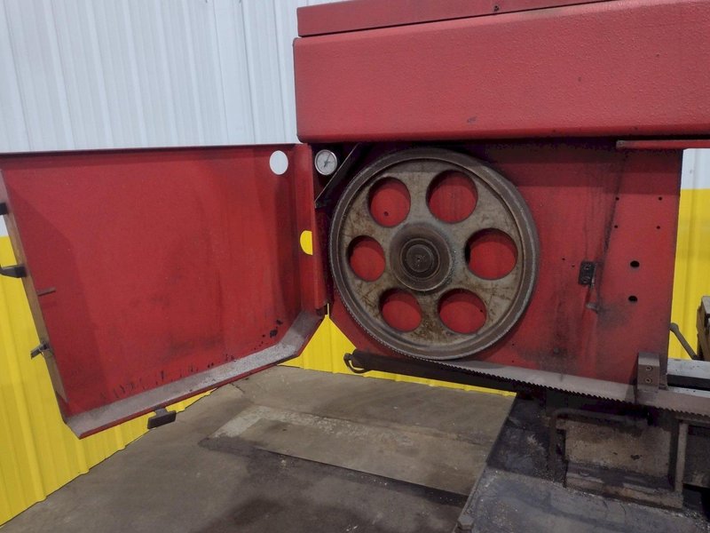 14" X 20.5" BOMAR MODEL #SL-520 SEMI-AUTOMATIC DUAL POST HORIZONTAL BAND SAW, 2003: STOCK #19577