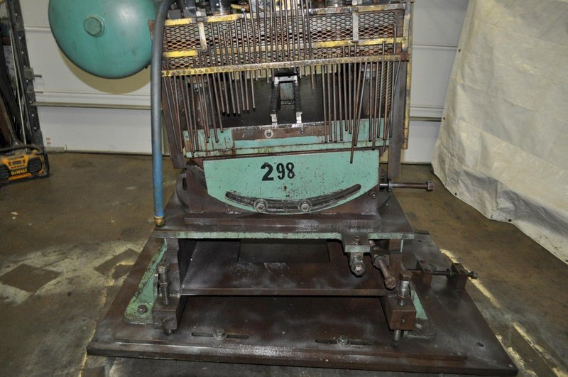 60 TON AIR RAM CUT-OFF PRESS WITH ADJUSTABLE TILT BASE