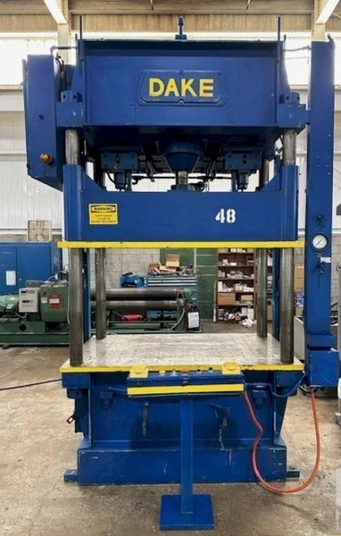 75 TON DAKE MODEL #18-558 HYDRAULIC 4-POST PRESS,  23&quot; STROKE: YOBRO #24084