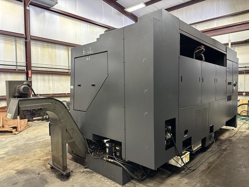 Hwacheon Hi-Tech 700 CNC Lathe, 2012 – 24″ Chuck, Tailstock, Chip Conveyor, Tool Presetter