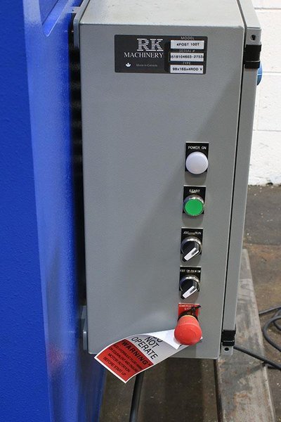 100 TON PRESSMASTER HYDRAULIC FOUR-POST PRESS MODEL 4PP-100 - 48 x 30