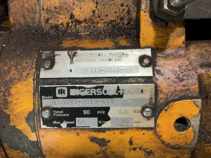 INGERSOLL-RAND 1/2 TON HOIST  -  ML500KS-2C10-CSU