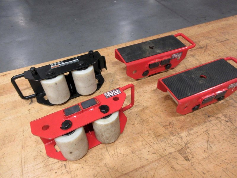 Machinery Moving Skates 4400 LB Ea. Capacity, (3) Ironton, (1) Strongway- Auction Item