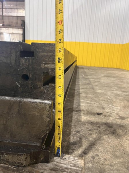 235” X 36” HEAVY DUTY T-SLOTTED PLANER MILL TABLE / FLOOR PLATE: STOCK #23013