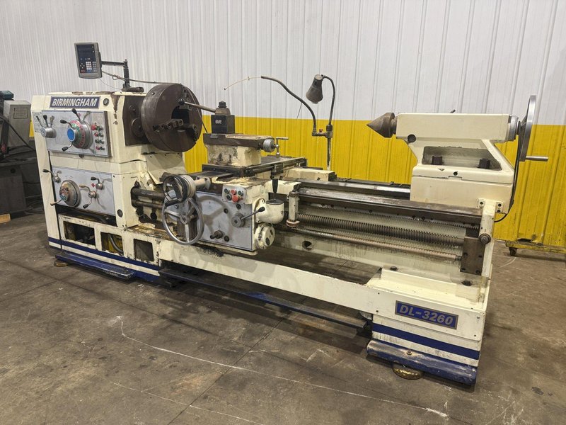 32" X 60" BIRMINGHAM MODEL #DL3260 GAP BED ENGINE LATHE 2006 5" HOLE : YOBRO #25339