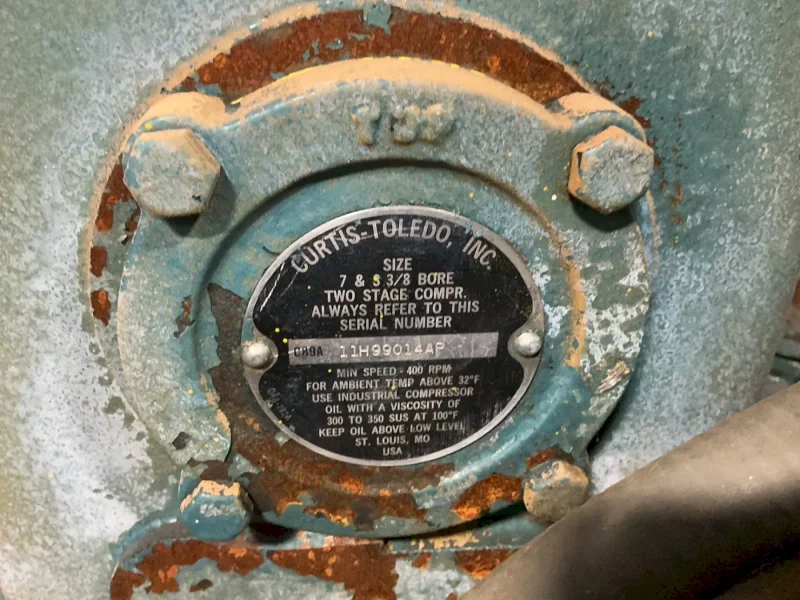 CURTIS 15 HP AIR COMPRESSOR  -  CV89D123S3N