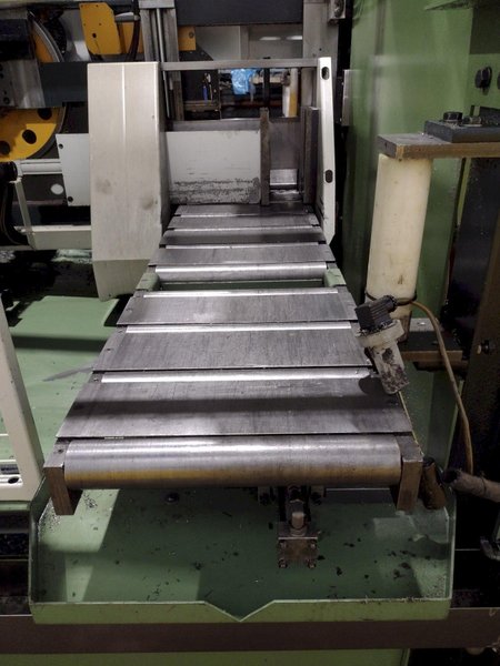 13.4&quot; X 13.4&quot; MISSLER MODEL #DEB-340-CE AUTOMATIC HORIZONTAL BANDSAW, NEW 2000: STOCK #19627