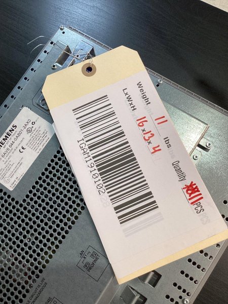 SIEMENS MP377 15″ Touch Panel 6AV6 644‑0AB01‑2AX0 USED