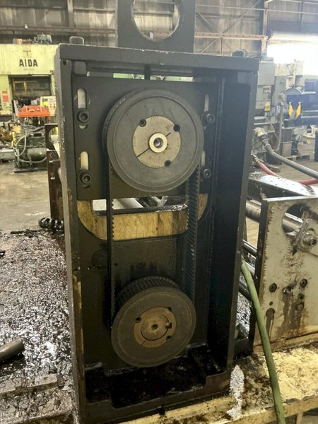 30,000 LBS X 36" PERFECTO COIL FEED LINE, COIL REEL UNCOILER &amp; STRAIGHTENER: YOBRO #24871