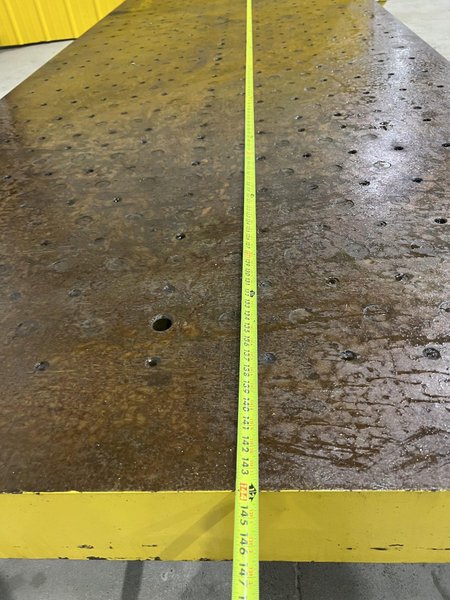 144&quot; X 60&quot; X 7&quot; THICK SOLID STEEL BOLSTER PLATE: STOCK 20074