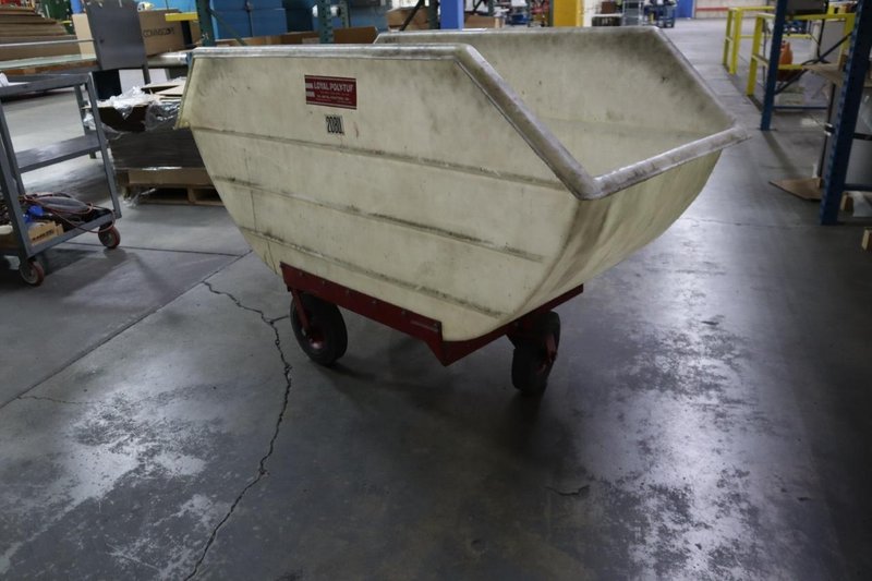 Loyal Poly-Tuf 20 Bushell Rolling Waste Cart- Auction Item