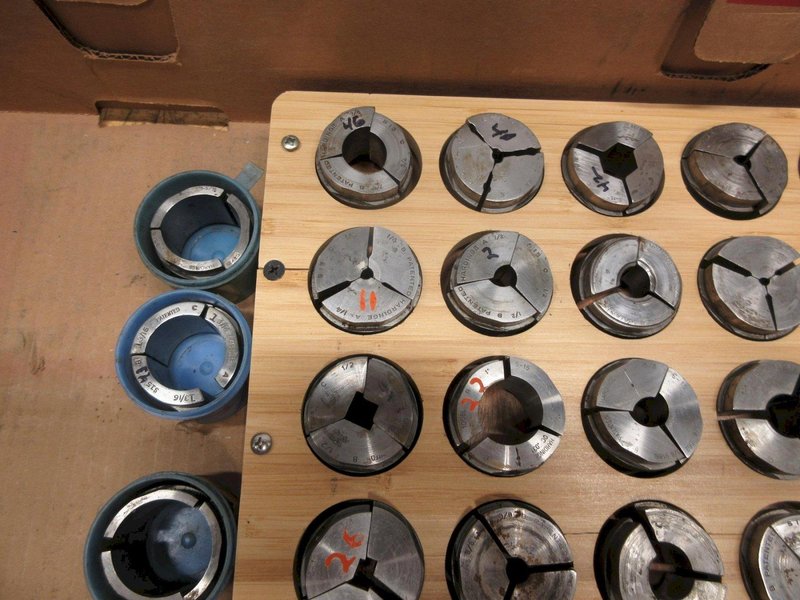 Hardinge S15 Collet Pads, (23 Sets)  Assorted Sizes and Shapes- Auction Item