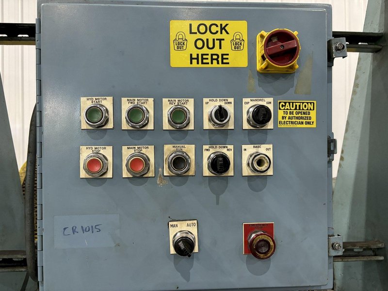 20,000 X 80&quot; LBS ROWE MOTORIZED COIL REEL UNCOILER: STOCK #21270