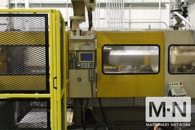 390 TON 41 OZ TOSHIBA MODEL ISG390V10-19B INJECTION MOLDING MACHINE MFG 1996