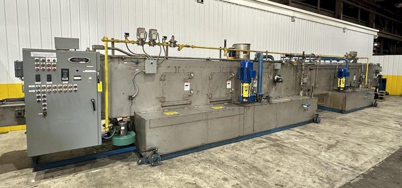 18&quot; X 15&quot; H X 4 STAGE CONTINENTAL EQUIPMENT CORP GAS HEAT STAINLESS STEEL CONVEYOR WASHER, NEW IN 2010: STOCK #21908