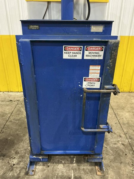 55 GALLON DRUM VESTIL HYDRAULIC CRUSHER &amp; COMPACTOR, MODEL #WBB3147055: YOBRO #24913