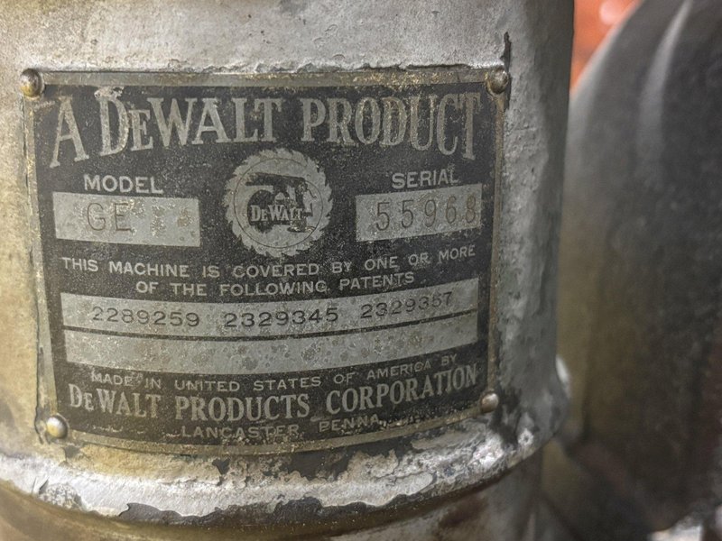 5 HP DEWALT MODEL GE RADIAL ARM SAW: STOCK #22926