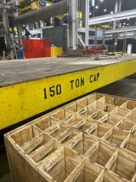 150 TON SELF POWERED HEAVY DUTY TRANSER RAIL CAR / CART: STOCK #23112