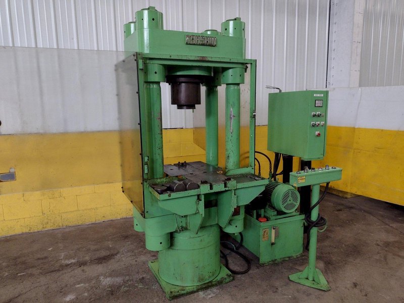 300 TON KOHSHIN MODEL #300TF HYDRAULIC 4-POST PRESS 6.5" STROKE: STOCK #16214