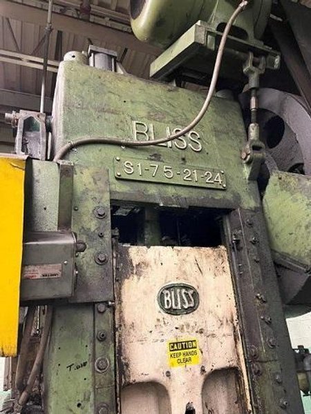 75 TON BLISS STRAIGHT SIDE SINGLE CRANK PRESS